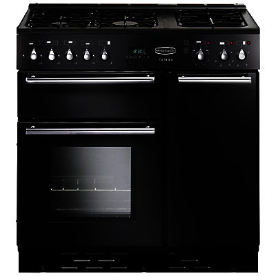 Rangemaster Toledo 90 Dual Fuel Range Cooker, Gloss Black Rangemaster Toledo 90 Dual Fuel Range Cooker, Gloss Black